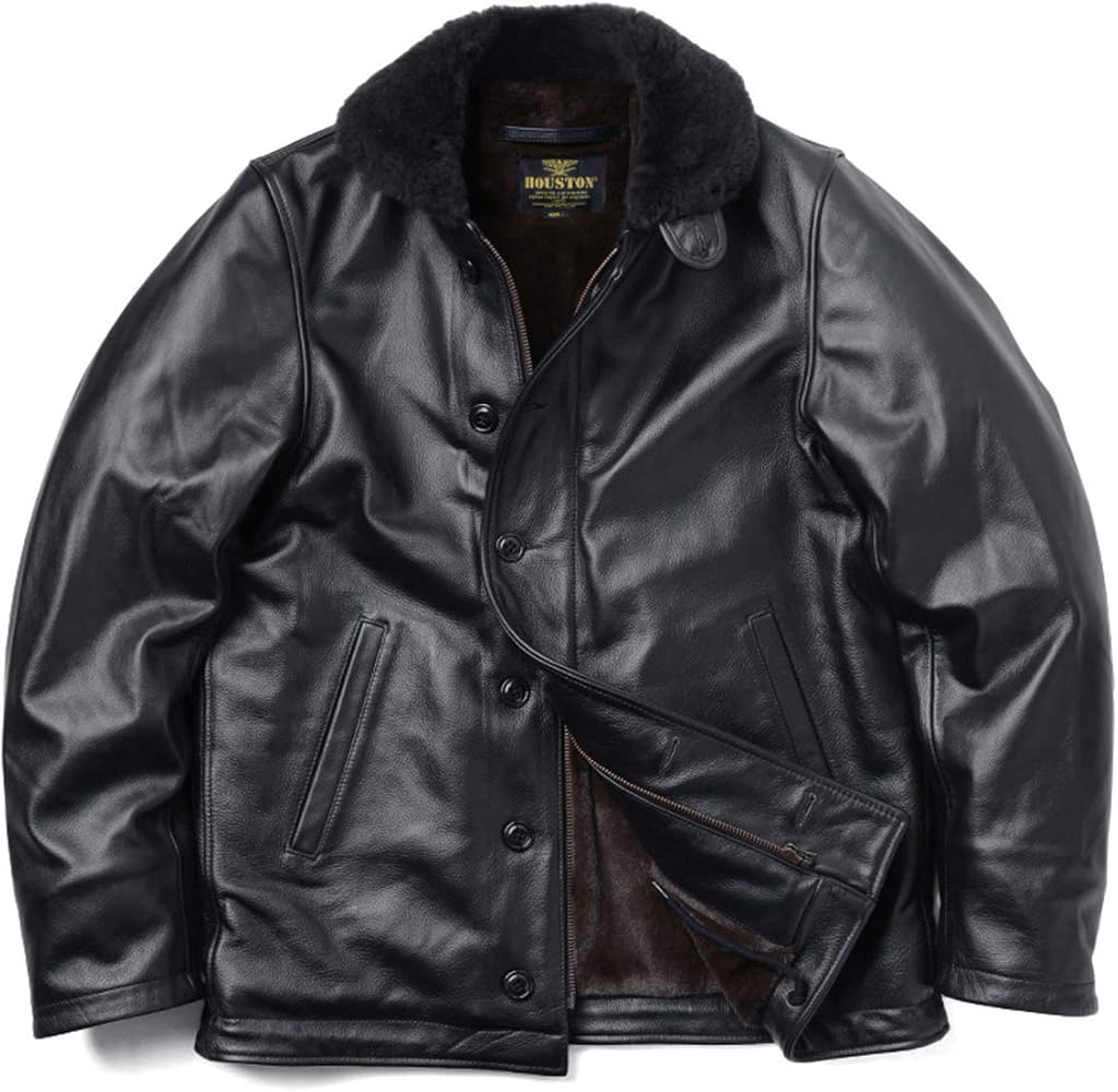 Amazon | HOUSTON ヒューストン 8177 レザー N-1 デッキジャケット(40